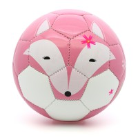 PP PICADOR Picador Toddler Soccer Ball Toy Cute Cartoon TPU Soccer Toy Gift with Pump Pink Fox